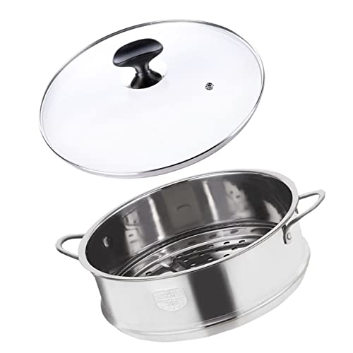 Holibanna Pentola A Vapore in Acciaio Inossidabile Coperchio Pentola Per Cottura A Vapore Per Alimenti Lavabile in Lavastoviglie