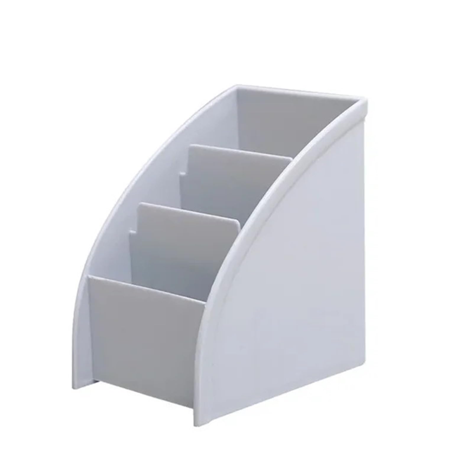 WUYXTO 2 Pcs Remote Control Organizer Tabletop Storage TV Holder Stationery Pen Box Container Multi-purpose Trapezoid For Desktop(Grey)