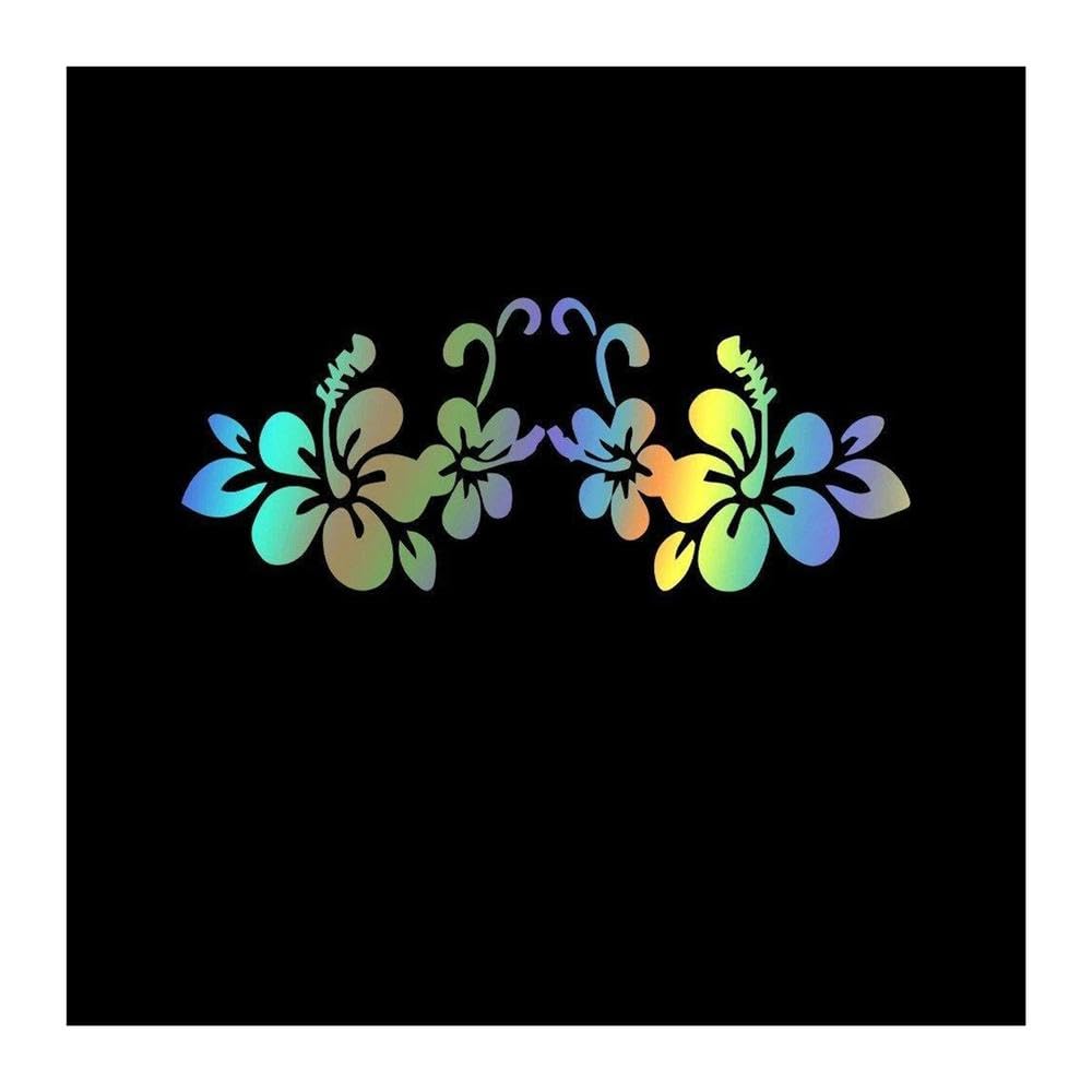 Car Stickers and Decals Waterproof Self-Adhesive Removable Sticker Scratch Cover Decal(Reflective Lasers,21cmX8cm)