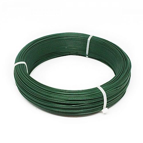 Linxor France ® Fil d'attache en Acier galvanisé plastifié pour Grillage ou Autre - 100 m x 1.5mm Ø - Vert - Norme CE