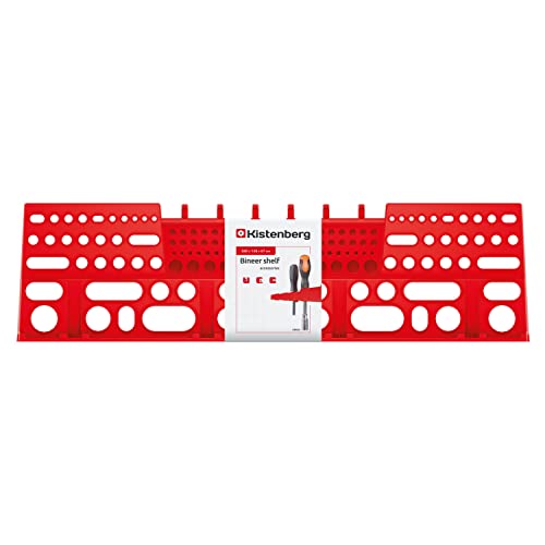 Kistenberg Binner Shelf 60 Wall Organiser Holder for Tools Wall Mount Shelf for Screwdriver and Drill Wall Shelf Storage Shelf Workshop Wan