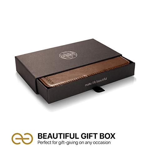 Dreem Fibonacci 2-In-1 Wallet Case For Apple Iphone 11 Pro Max - Luxury Vegan Leather, Magnetic Detachable Shockproof Phone Case, Rfid Card Protection, 2-Way Flip Stand - Chocolate #TOP6