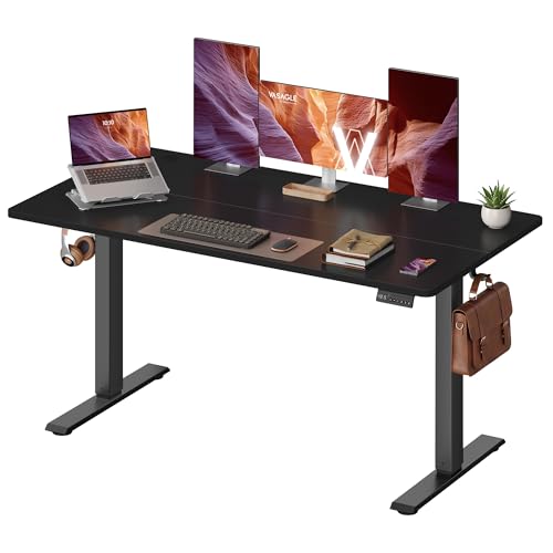VASAGLE Electric Standing Desk, 55.1 x 27.6 Inches Height Adjustable