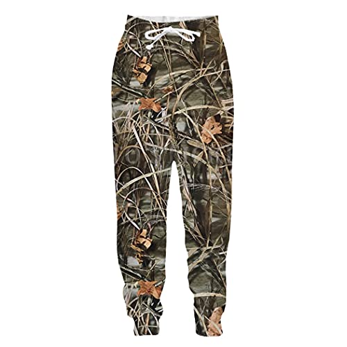 Pantalon de sport long camouflage 3D confortable et extensible tailles 31-35