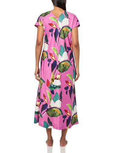 Image of Natori Women's Daido Short Sleeve Caftan Length: 52 inch