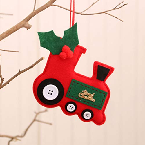 KESYOO 4 Peças de Decoração para Ãrvore de Natal Enfeites de Decoração de Parede de Caminhão Vermelh