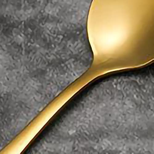 Juego de Cubiertas Redondas de Acero Inoxidable Portátil, Juego de Vajillas de Cuchara de Bifurcado de Cuchillo de Bistec, Redondo y Brillante, Acabado con Forma de Espejo, Excelente Equilibrio,