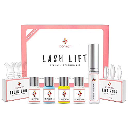 Wewell Eyelash Perm Kit Full Eyelash Lift Kit  Professional Quality, Semi-Permanent Curling Perming Wave, Lotion & Liquid Set