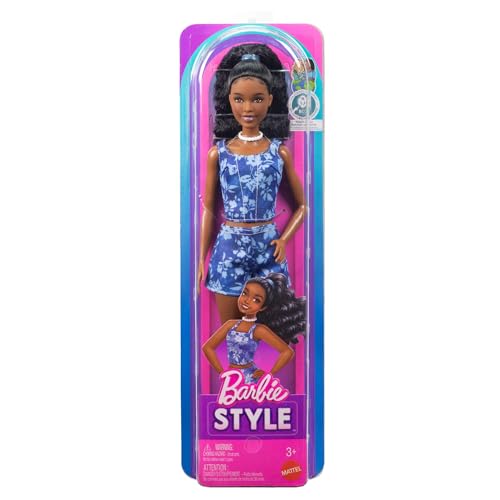 Barbie Fashionistas Style Puppe #248 mit schwarzen Haaren – Ansicht 5
