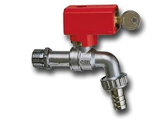 RUBINETTO D'EROGAZIONE A SFERA - PN 16 - MANIGLIA CON CHIAVE 1/2