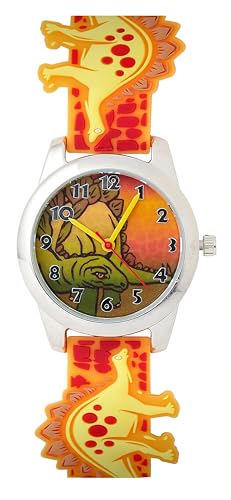Kids Fun Time Stegosaurus Dinosaurier-Armbanduhr für Jungen und Kinder