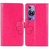 TienJueShi Rosa Retro Business Flip Book Stand Brief Leder Tasche Schütz Hülle Handy Hülle Abdeckung Wallet Cover Etui Für HeyxFome H2 X2 2025 6.5 inch