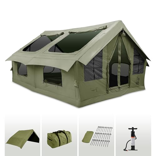Inflatable tents