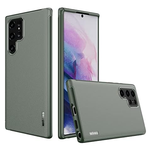MAXCURY for Samsung Galaxy S22 Ultra Case, Military Grade Drop Protection Heavy Duty Shockproof Cover Bumper, Samsung S22U 5G 6.8 inch Slim Fit Protective Phone Case for Men & Women. (Army Green) Cover