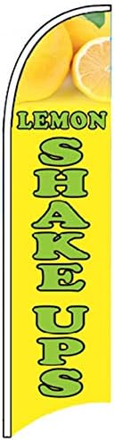 4Less Lemon Shake UPS Windless Swooper Flag Feather Banner Sign (Flag Only) yb