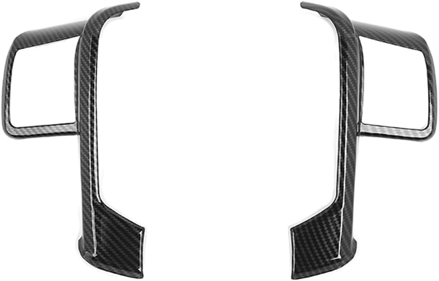 Voodonala Carbon Fiber Steering Wheel Panel Trim Cover Compatible with Ford F250/F350/F450/F550 2008-2016, for Ford Expedition 2007-2012