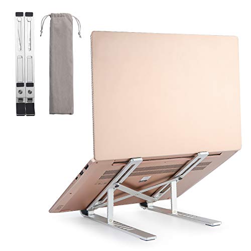 Preisvergleich Produktbild Laptop Ständer, Computerhalterung, Einstellbare Tragbarer Faltbare Aluminiumlegierung Laptop-Halterung,Notebook ständer für MacBook und Ipad, Dell, HP, Samsung, Lenovo alle 10"~18" Notebooks