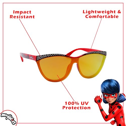 Sun-Staches Miraculous Official Ladybug Sunglasses, Rimless Shades, UV400, One Size Fits Most2