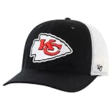 47 Men's Black/White Kansas City Chiefs Team Unstructured Trucker Adjustable Hat