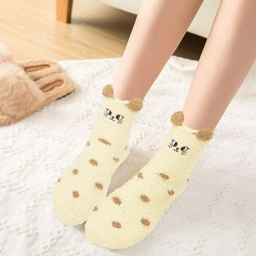 Image of Benefeet Sox Womens Fuzzy Socks Girls Cute Slipper Sock Funny Fluffy Winter Warm Soft Cozy Plush Indoor Sleep Sock