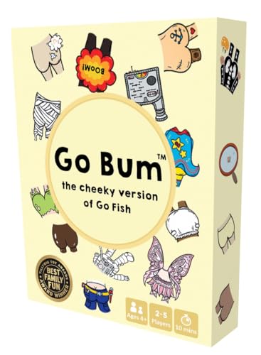Go Bum | A Card Game for Ages 4 and Up! | 2-7 Players | 10 Mins | It’s The Cheeky Version of Go Fish Where You Match Different Kinds of Bums to Win