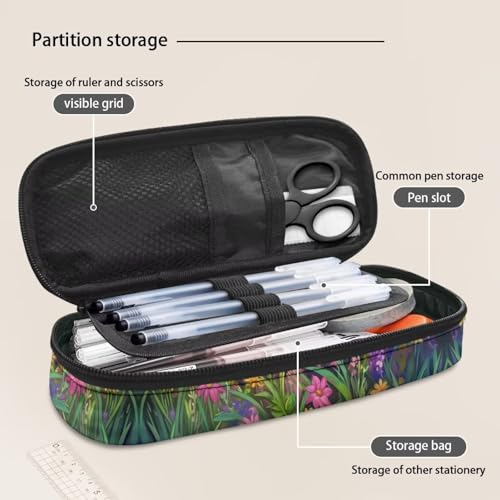 Image of German Shepherds Pencil Case Pouch for Girls Boys Aesthetic Pen Bag Zipper Pencil Pouch Kindergarten Teachers Men Women School Office Supplies