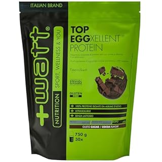 Top Eggxellent Protein - Integratore di Proteine dell'Albume dell'Uovo - Formato: Doypack 750 g - Gusto: Cacao