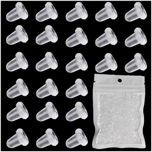 Fermalette Per Orecchini In Silicone E Oro 18K - Ipoallergenici, Sicuri, Per Orecchini A Bottone - Foto 2