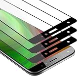 Cadorabo 3x Vollbild Panzer Folie kompatibel mit Huawei MATE S - Schutzfolie in TRANSPARENT mit SCHWARZ - 3er Pack Gehärtetes (Tempered) Bildschirm-Schutzglas in 9H Festigkeit mit 3D Touch