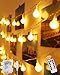 Produktbild Lichterkette Kugeln, Kolpop 80LED Lichterketten Batterie 8 Modus Lichterkette USB Strombetrieben Lichterkette mit Fernbedienung Wasserdicht Beleuchtung für Hochzeit Party Außen Innen Weihnachten Decor