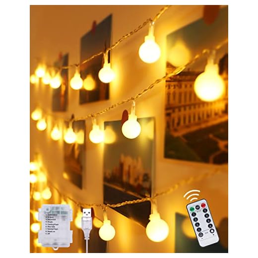 Litogo 8 Belysning Lägen 80 LED Batteri Opereras USB Plugg-i Globe Sträng Ljus, 8 Meter Längd, Varm Vit