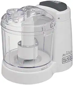 BLACK+DECKER Processador de Alimentos, Mini Processador com Função Pulsar, Abertura na Tampa e Trava de Segurança, Potência 120W, Modelo MP120B2, 110V