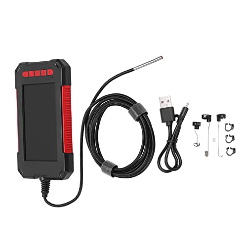 Telituny Endoscopio Industrial, Cámara Endoscópica 1920p con Luz, 3.9mm endoscopio camara de inspeccion, IP67 Camara Endoscopio mit 6 LED Ajustables, Borescopio para Coche, Casa, Tuberías(5m)