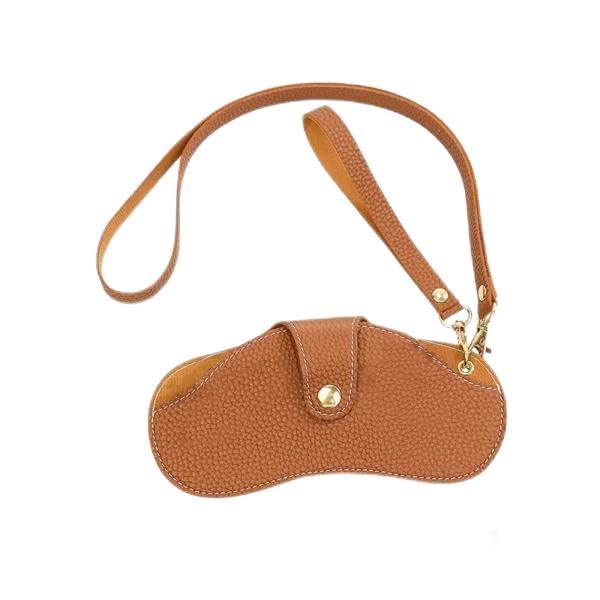 SNAPPSY® 3xSunglasses Case Fashion Portable Carrying Organizer for Camping Travel Beach Brown-image-45