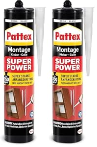 Pattex – Pattex Montagekleber Super Power, Baukleber mit superstarker