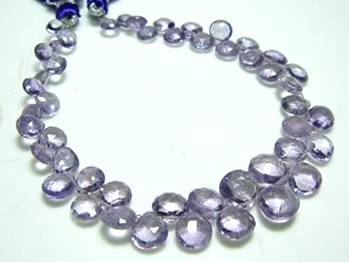 Pink Amethyst Faceted Heart de qualité AAA, gemmes taillées en cœur 5-7mm