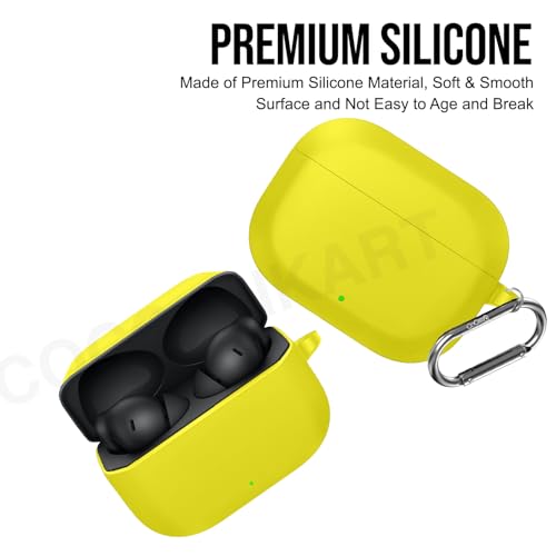 Image of Soft Silicone Case Cover Compatible for OnePlus Nord Buds 3r (2025) -Yellow