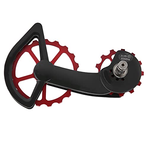 Polea de bicicleta en aleación de aluminio rojo HUIOP de 13 dientes de alta resistencia