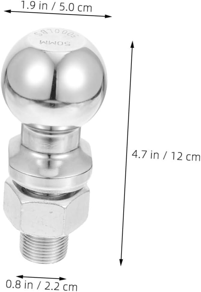 Mobestech Trailer Hitch for Secure Towing Capacity Trailer Coupling Accessory for Utility Boat Easy Installation Fits Hitch Types