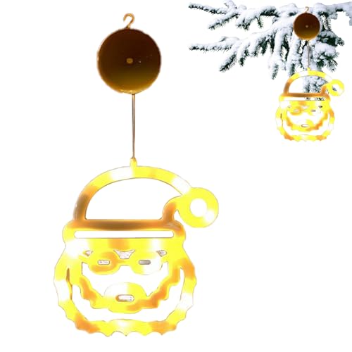 Luces De Navidad Para Ventanas,Decoración Estacional Para Hogar Con Ventosas   Lámpara LED Para Decoraciones Navideñas De Ventanas | Para Dormitorio Cocina Balcón Apartamento Casa Oficina