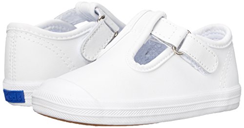 Keds Baby Girls Champion Lace Toe Cap T-Strap Sneaker, White, 2 M Us Infant #TOP6