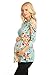 My Bump Women's Maternity Top - 3/4 Sleeves Pleated Front Ultra Soft Shirt Mint Pink Medium