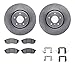 Dynamic Friction Company Front Brake Rotors with 5000 Advanced Brake Pads includes Hardware 6512-68068
