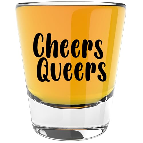 LitGifts Funny Shot Glasses for Pride Month