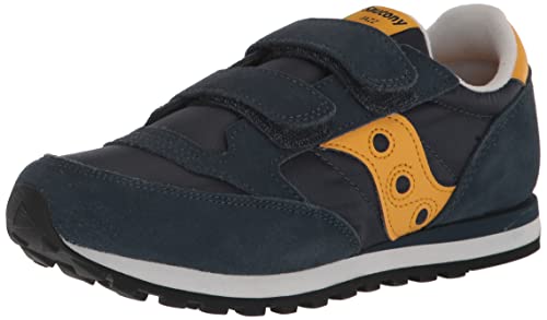 Saucony Unisex-Child Baby Jazz Hook & Loop , Navy/Yellow, 8 M #TOP17