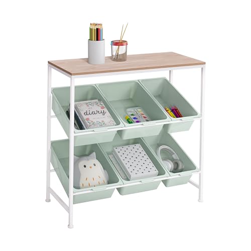 Seville Classics Utility Organizer Storage Cart, for Home Office, School,
