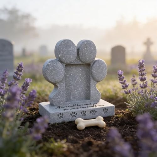 Lápida conmemorativa para superar la pérdida de tu mascota en el hogar 8