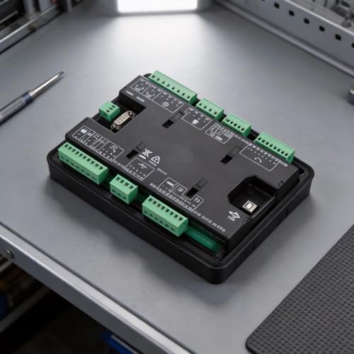 Panel de control DSE7320 con supervisión del motor y funciones de protección LCD 5