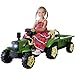 Produktbild Actionbikes Motors Kinder Elektroauto | Fernbedienung mit First Funktion - Elektrofahrzeuge - Kinderauto elektrisch - Traktor mit Anhänger - Bulldog - Kindertraktor - Elektro Traktor ab 3 Jahre (Grün)