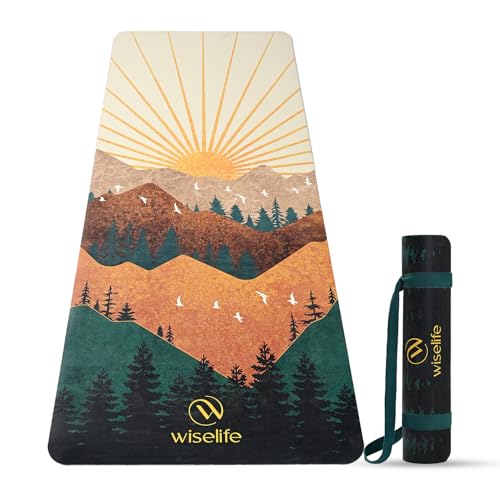 WiseLife PU Natural Rubber Yoga Mat | XL & Extra Wide | Anti-Skid...